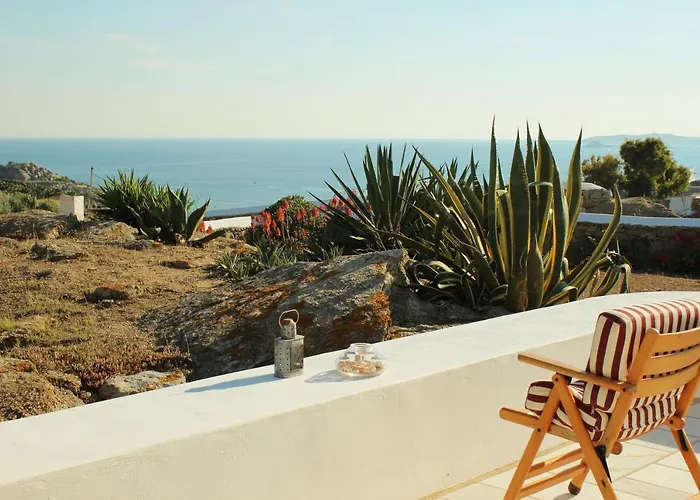 Abella Paraga Mykonos, Traditional With Amazing Sea View, Up To 6 People * 天堂海滩