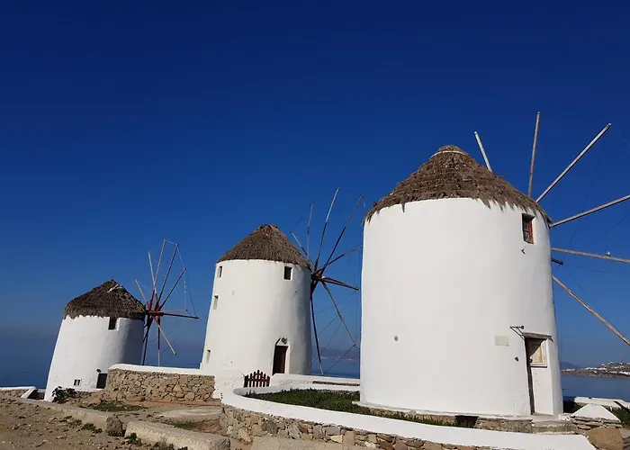 Abella Paraga Mykonos, Traditional With Amazing Sea View, Up To 6 People * 天堂海滩